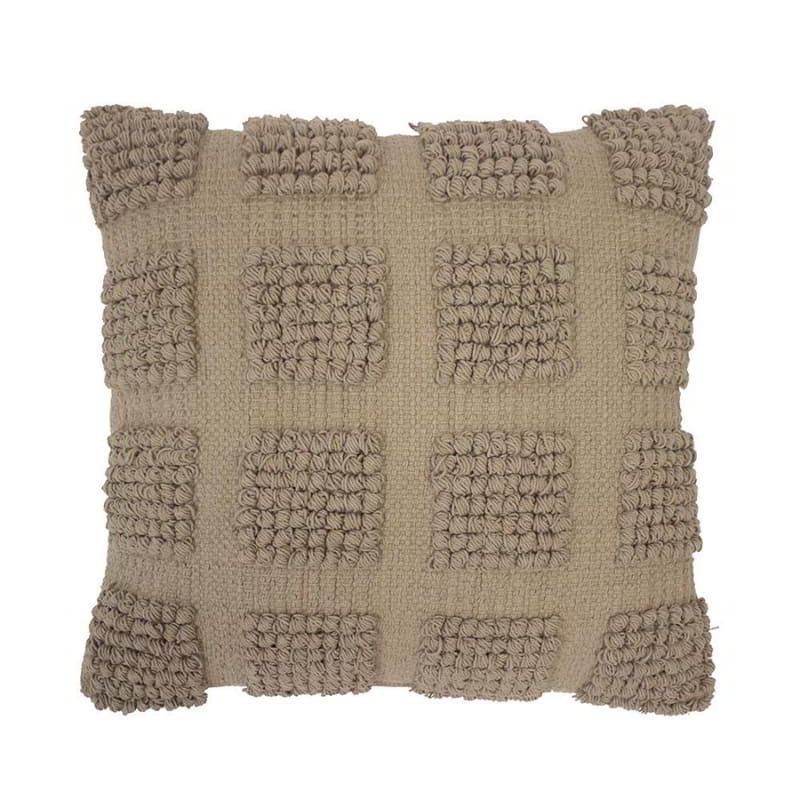 Bambury Dawson Almond 45x45cm Cushion (6616628133932)