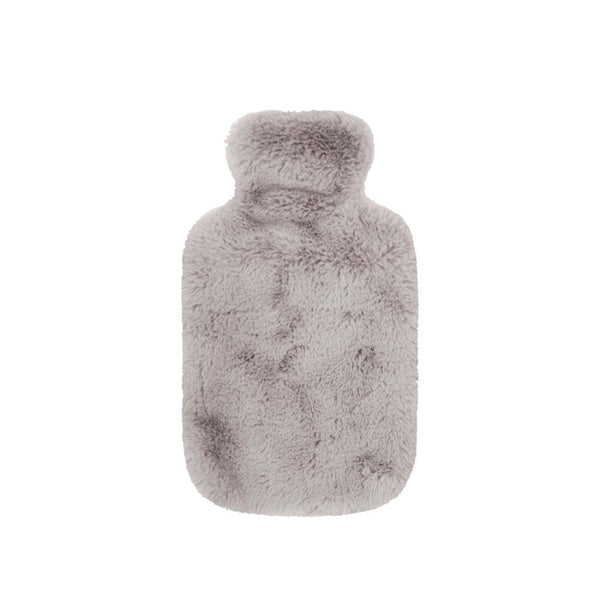 Bambury Frida Faux Fur Dove Hot Water Bottle and Cover