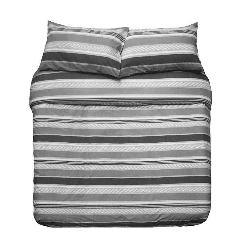 Bambury Indiana Grey Quilt Cover Set (6621614112812)