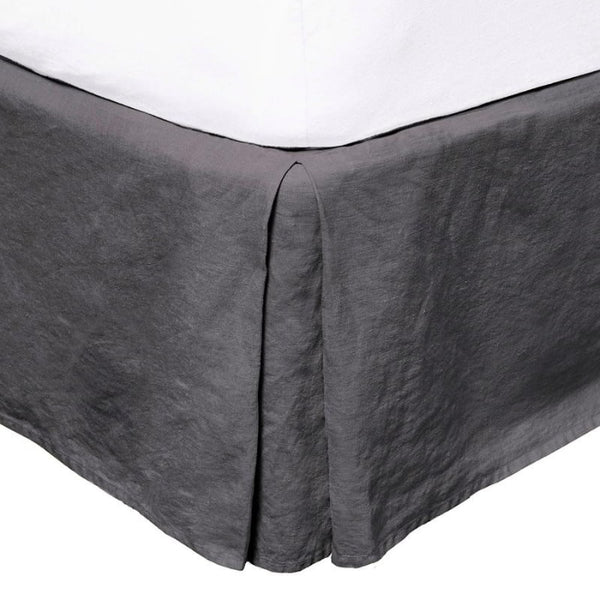 alt="Close up look of Charcoal Linen Valances"