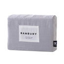Bambury French Linen Silver Quilt Cover Set (6618799538220)