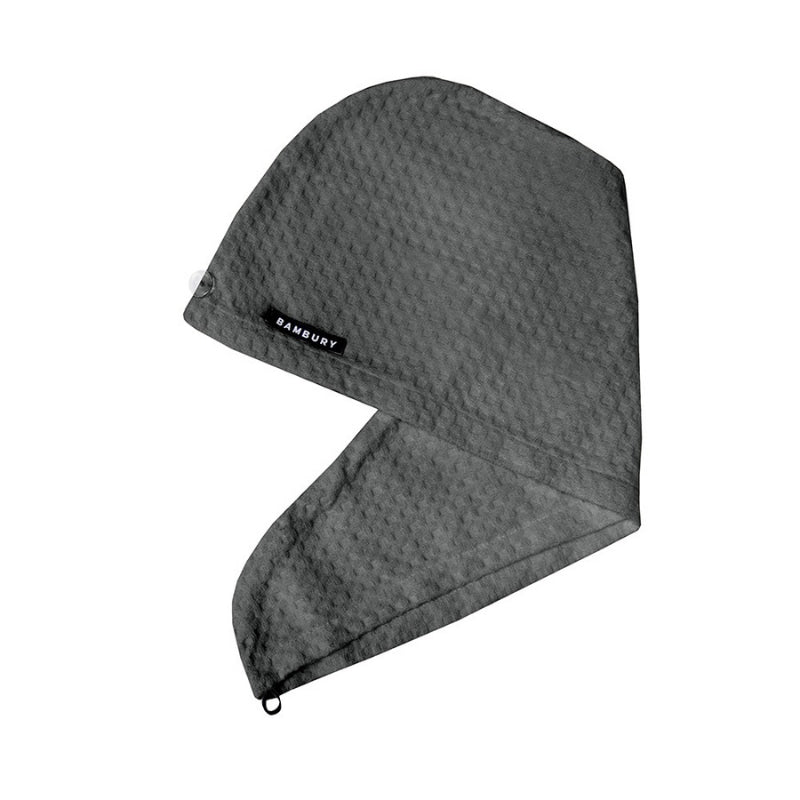 Bambury Matrix Microfibre Charcoal Hair Wrap (6649792790572)