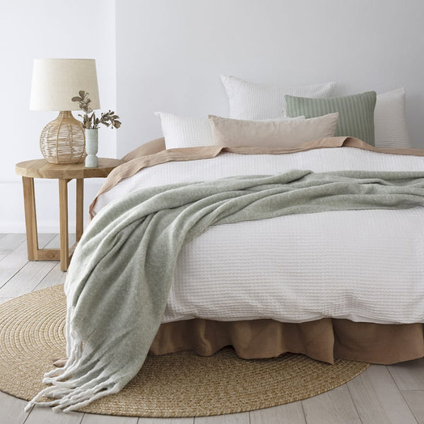 Bambury Melville White Quilt Cover Set