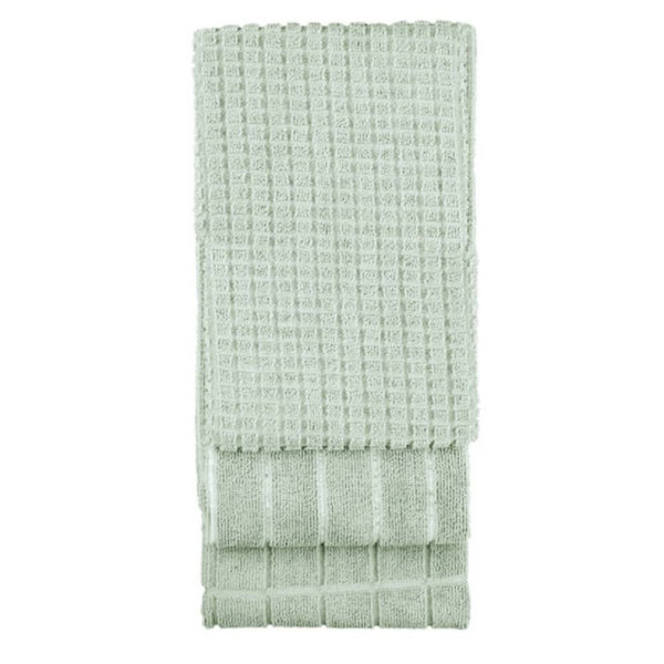 Bambury Microfibre 3 Piece Sage Kitchen Towel Set (6810206863404)