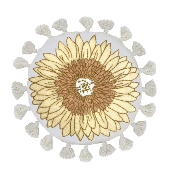 Bambury Sunflower 45cm Round Cushion (6931162103852)