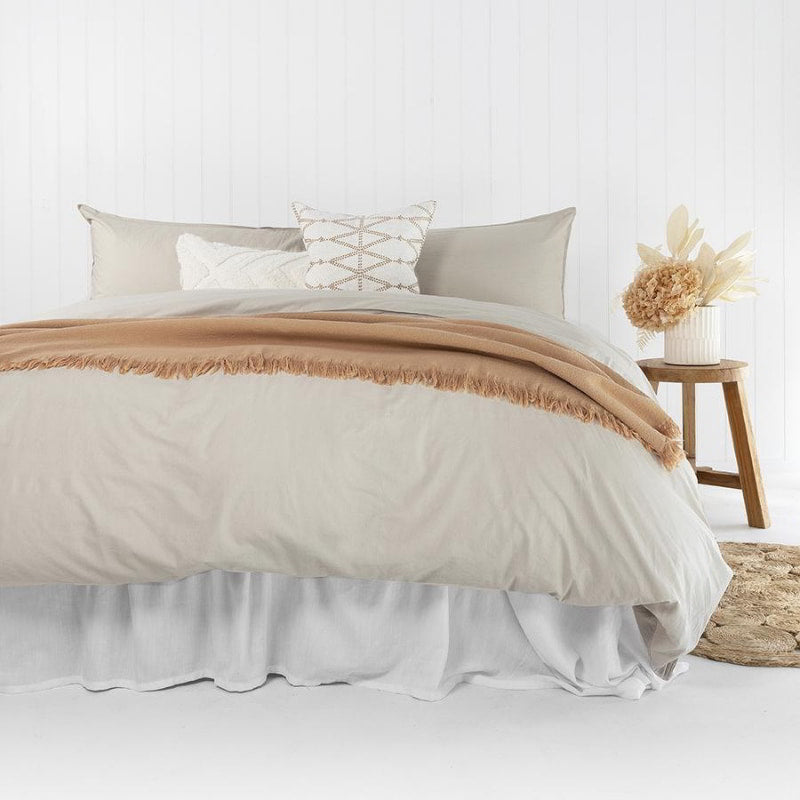 Bambury Temple Organic Cotton Pebble Quilt Cover Set (6619693547564)