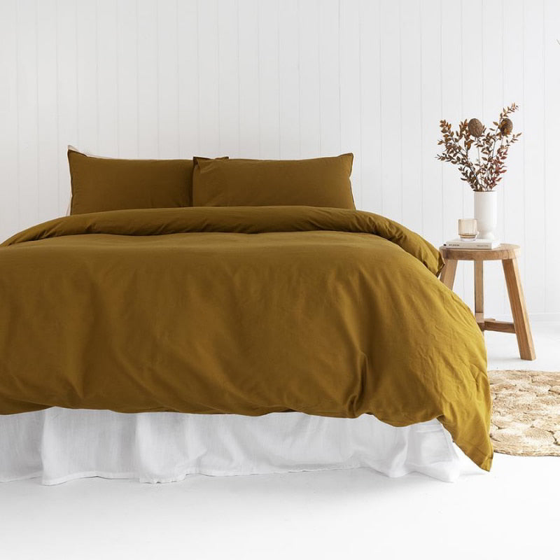 Bambury Temple Organic Cotton Tobacco Pillowcase Pair (6619430617132)
