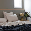 Luxuriously soft charcoal blanket from Bambury, perfect for adding warmth to your bed or snuggling up while relaxing on the couch.