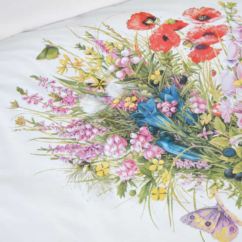 Bedding House Amazing Flowers Cotton Multicoloured Quilt Cover Set (6683501690924)