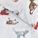 Bedding House Cute Cats Multi Cotton Quilt Cover Set (6831081422892)