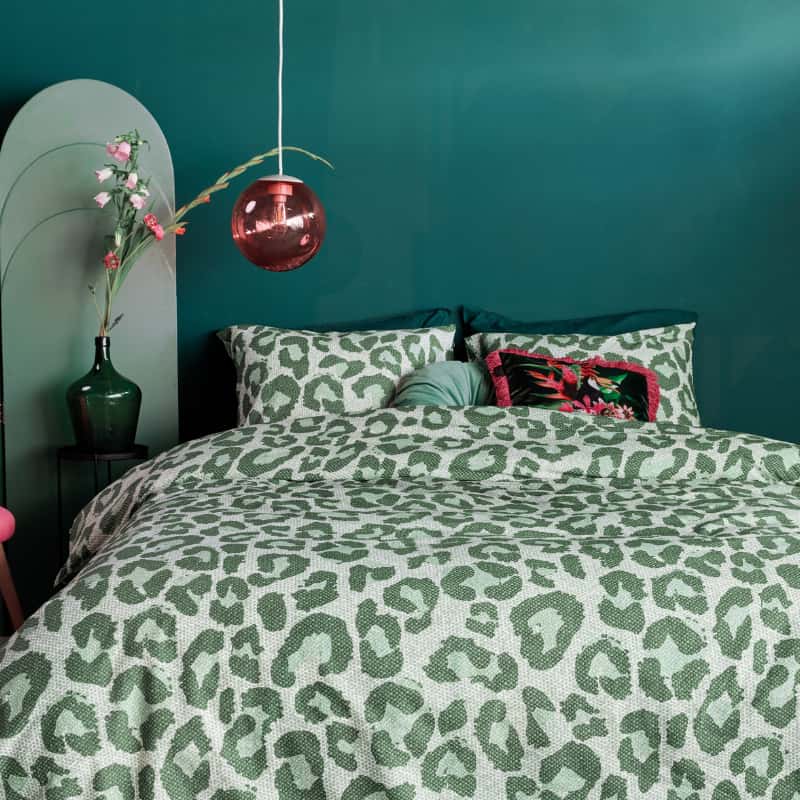 Bedding House Fabrice Cotton Green Quilt Cover Set (6683520172076)