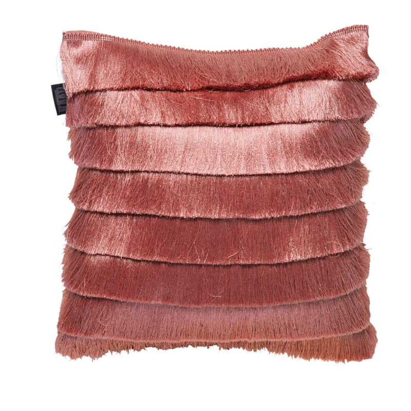 Bedding House Fringy Coral 40x40cm Filled Cushion (6682982711340)