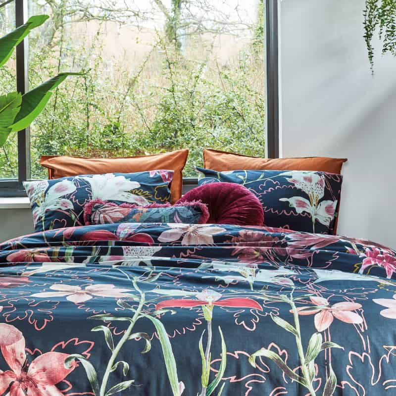 Bedding House Joy Cotton Multicoloured Quilt Cover Set (6683600683052)