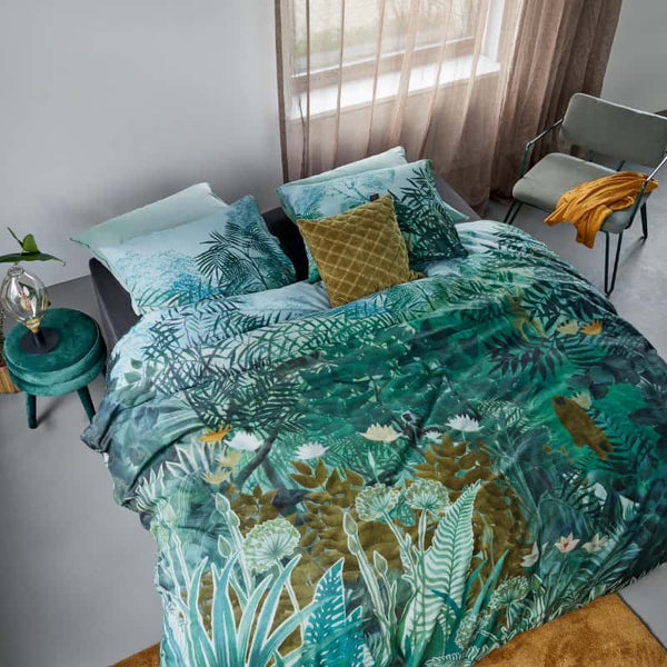 Bedding House Madagascar Cotton Green Quilt Cover Set (6683070955564)