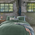 Bedding House Organic Cotton Basic Green Quilt Cover Set (6683623718956)