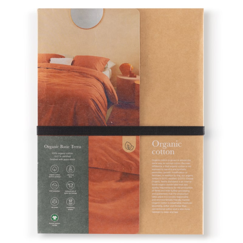 Bedding House Organic Cotton Basic Terra Quilt Cover Set (6683626143788)