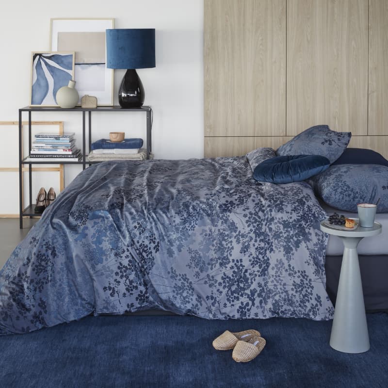 Bedding House Pantalla Cotton Blue Quilt Cover Set (6985941254188)