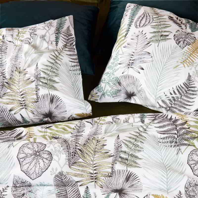 Bedding House Primeval Cotton Green Quilt Cover Set (6683064074284)
