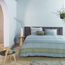 Bedding House Rhythm Blue Green Sateen Cotton Quilt Cover Set (6831061663788)