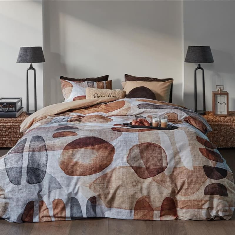 Bedding House Rivièra Maison Broc Cotton Natural Quilt Cover Set (6986002137132)