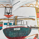 Bedding House Seaport Cotton Multicoloured Quilt Cover Set (6683554480172)