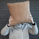 Bedding House Sherpa Brown 45x45cm Filled Cushion (6683010269228)