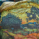 Bedding House Van Gogh Evening Twilight Cotton Sateen Ochre Quilt Cover Set (6683666612268)