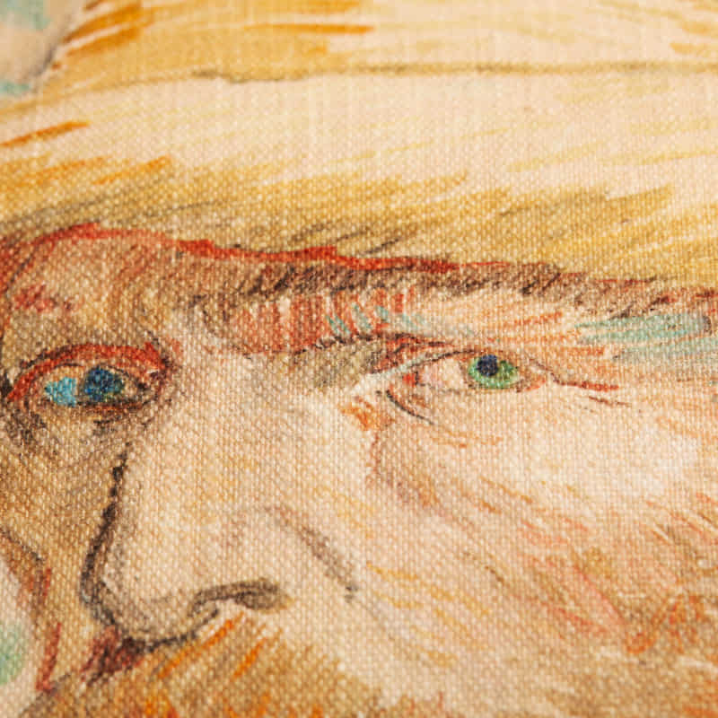 Bedding House Van Gogh Self Portrait Multicoloured 40x40cm Cushion (6683680374828)