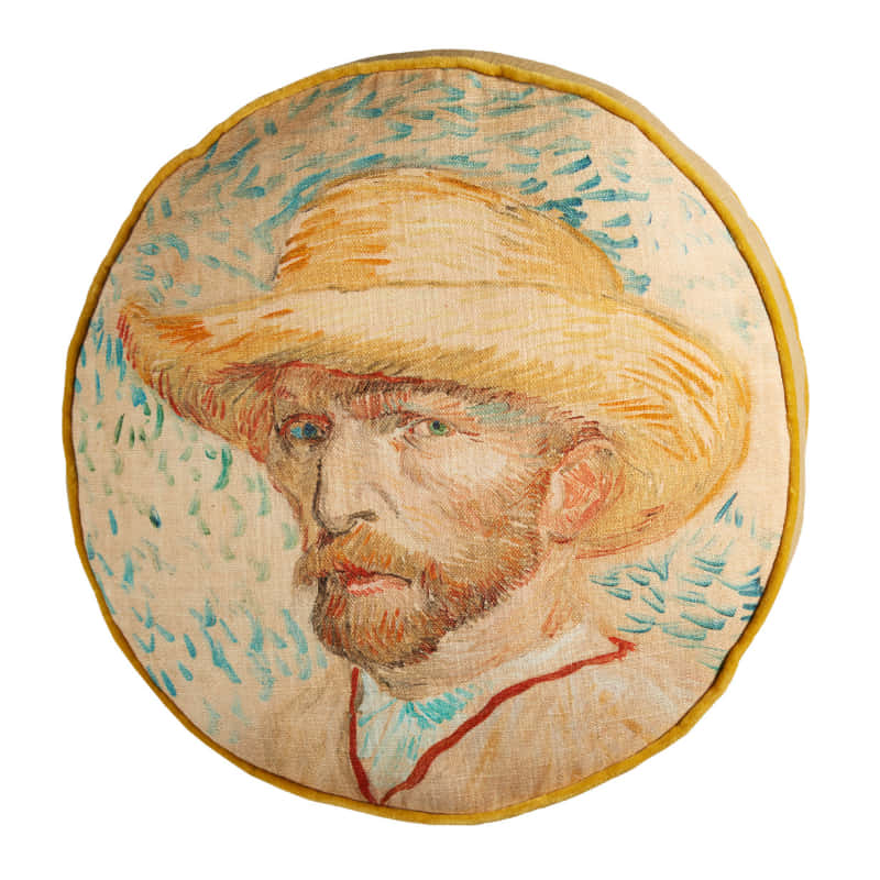 Bedding House Van Gogh Self Portrait Multicoloured 40x40cm Cushion (6683680374828)