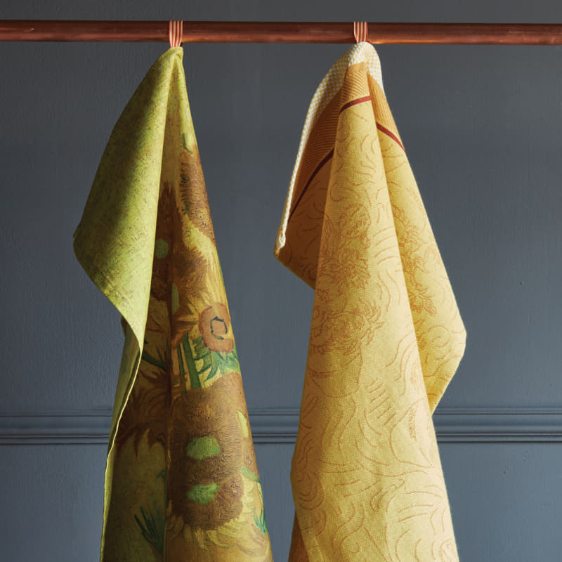 Bedding House Van Gogh Tournesol Yellow Tea Towel (6683713962028)