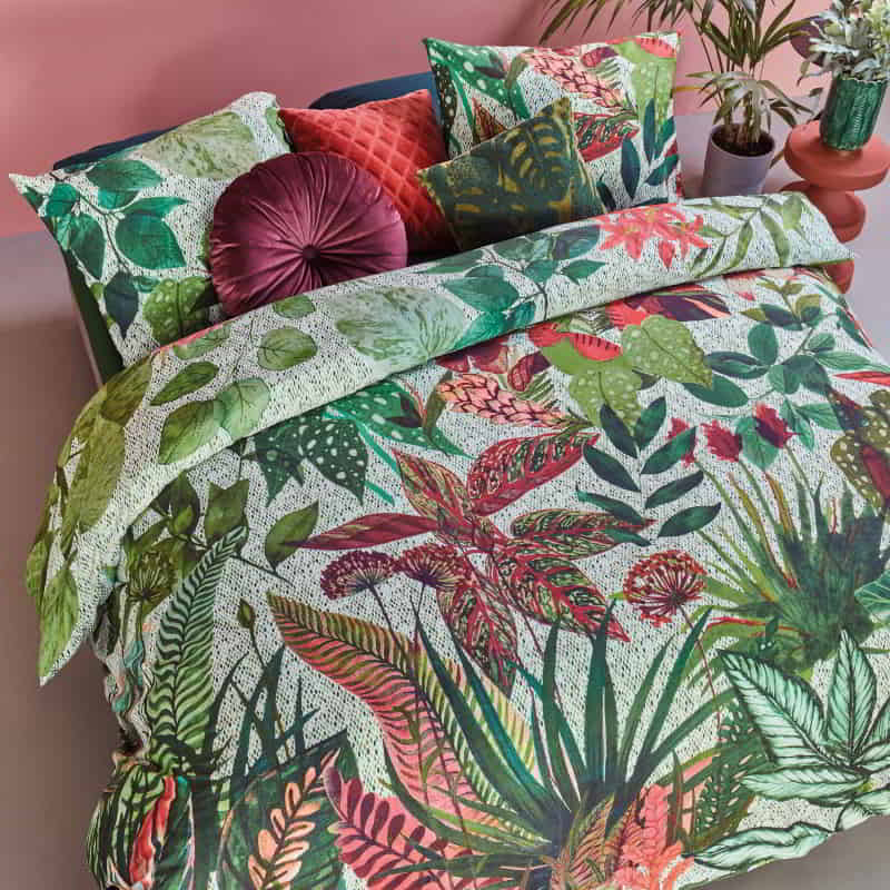 Bedding House Wildwood Cotton Green Quilt Cover Set (6683539734572)