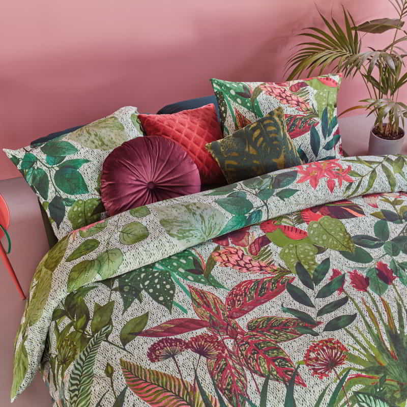 Bedding House Wildwood Cotton Green Quilt Cover Set (6683539734572)