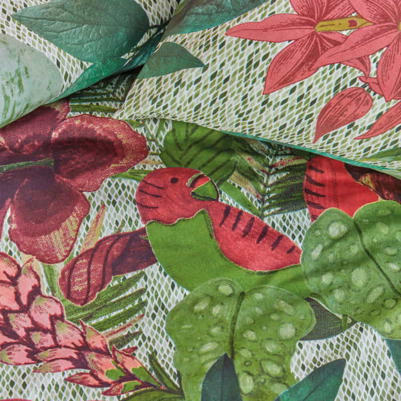 Bedding House Wildwood Cotton Green Quilt Cover Set (6683539734572)