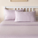 Linenova Brushed Microfibre Striped Bed Sheet Set