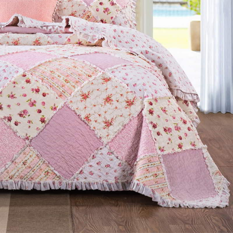 Classic Quilts Sarah Rose Coverlet Set (6631544848428)