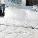 Ddecor Home Binary White 500 Thread Count Jacquard Cotton Comforter Set (6885524996140)
