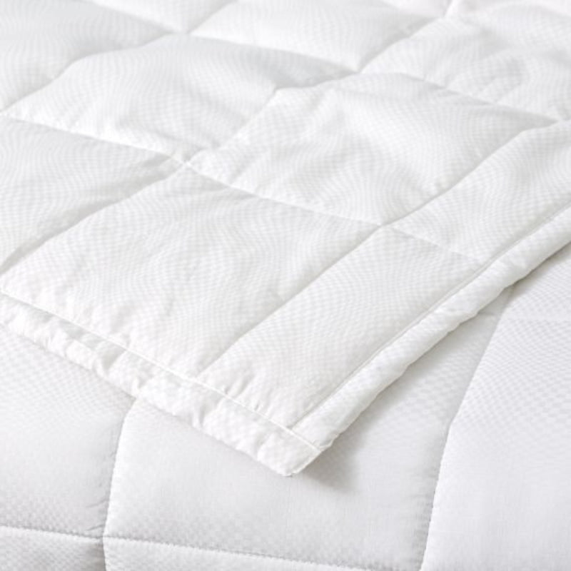 Ddecor Home Checks White 500 Thread Count Jacquard Cotton Comforter Set (6885557665836)