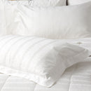 Ddecor Home Damask White 500 Thread Count Jacquard Cotton Comforter Set (6885580406828)
