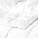 Ddecor Home Josephine White 500 Thread Count Jacquard Cotton Comforter Set (6885601017900)
