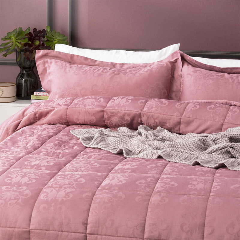 Ddecor Home Paisley Rose 500 Thread Count Jacquard Cotton Comforter Set (6885491703852)