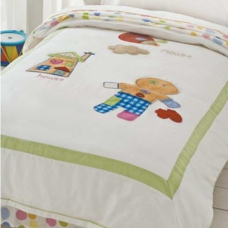 Happy Kids Gingerbread Man Quilt Cover Set (6869079326764)
