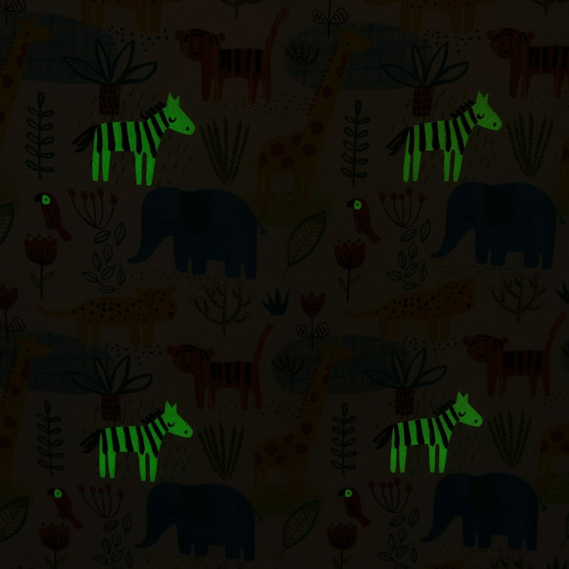 Happy Kids Little Jungle Glow in the Dark Quilt Cover Set (6917868781612)