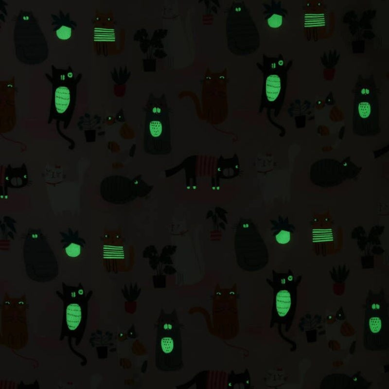 Happy Kids Miaow Glow in the Dark Quilt Cover Set (6917859934252)