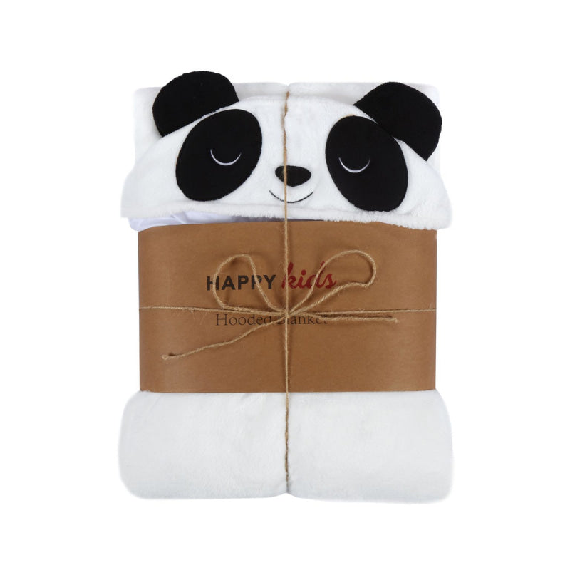 Happy Kids Panda Hooded Blanket (6726290866220)