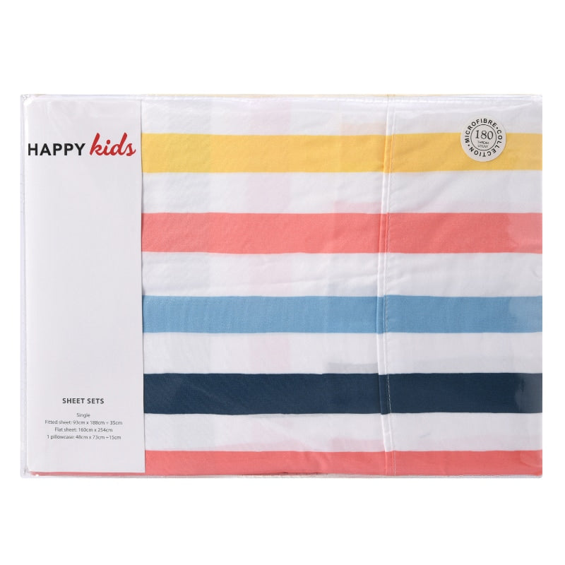 Happy Kids Seaside Printed Microfibre Sheet Set (6919160168492)