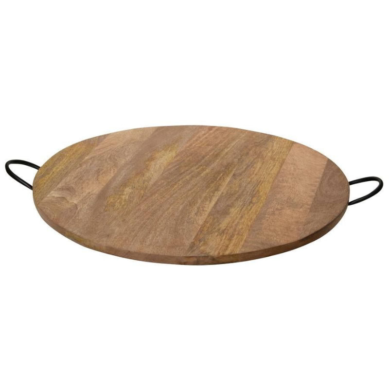 J.Elliot Bailey Natural Round Tray With Handles (6671632990252)