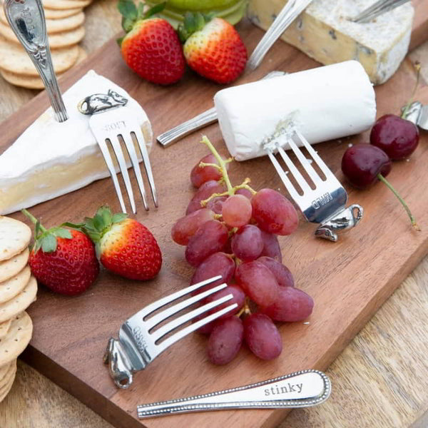 J.Elliot Ched Cheese Natural and Silver Board and Marker Set (6671633154092)