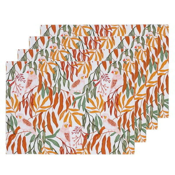 J.Elliot Flora and Finch Multicoloured Placemat Set of 4 (6671798927404)