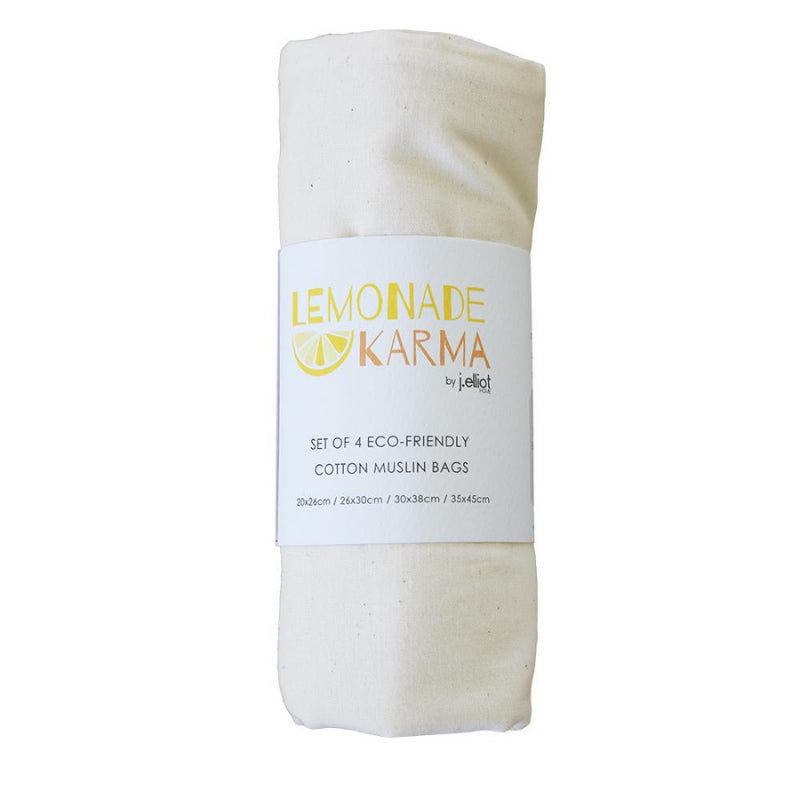 J.Elliot Lemonade Karma Natural Muslin Bag Set (6671650258988)