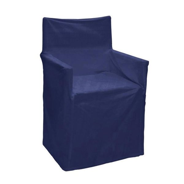 J.Elliot Outdoor Solid Director Blue Chair Cover (6666740367404)